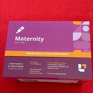 Maternity Edition 3 Flashcards - Purple and Orange